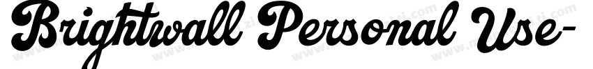 Brightwall Personal Use字体转换
